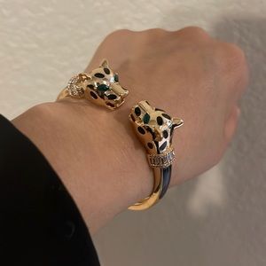leopard stainless steel bracelet
